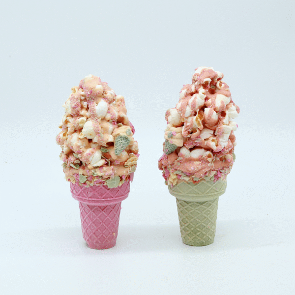 Coni gelato al pop corn