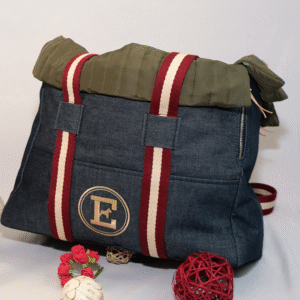 Borsa per cani in denim