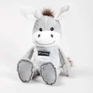 peluche asino colore grigio chiaro