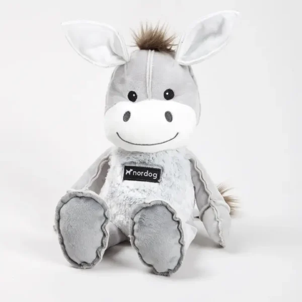 peluche asino colore grigio chiaro