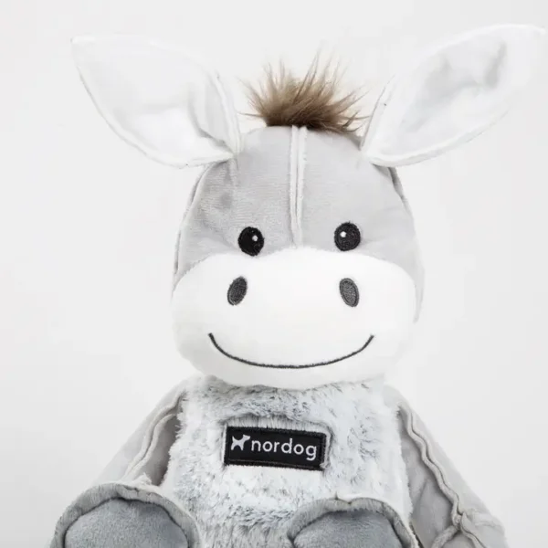 peluche asino colore grigio