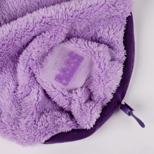 Gilet per cani in sherpa lilla - immagine 5