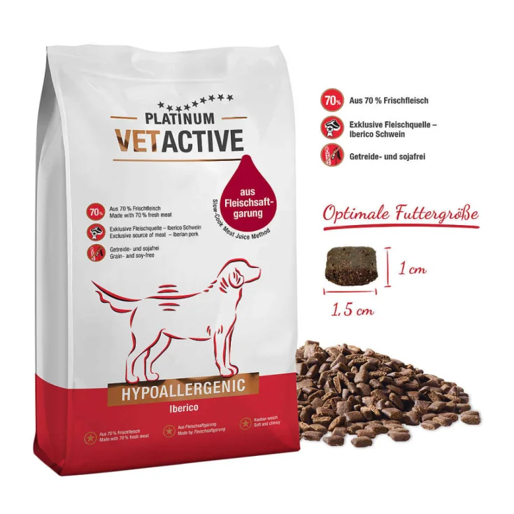 Platinum VETACTIVE Hypoallergenic –  per Cani Allergici e Sensibili
