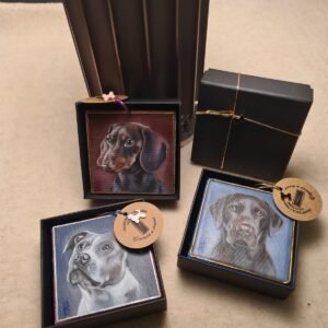 quadretti con ritratit personalizzati del tuo cane