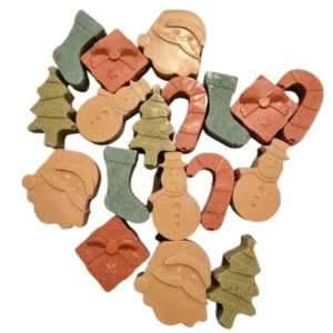 Cioccolatini per cani natalizi confezione regalo 6 pezzi.