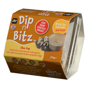 Burro di arachidi per cani Dip n Bitz naturale con copertura croccante