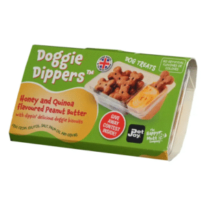 Doggie Dippers snack per cani biscotti senza cereali da intingere nel burro di arachidi
