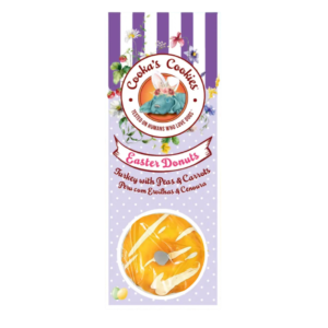 Ciambelle per cani donuts di pasqua gialle e verdi Cookas